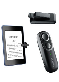 Remote Control Page Turner for Kindle Reading, Wireless E-Reader Controller for iPad Tablets iPhone Android-phones, eBook Readers Accessories/Taking Photos Remote, Super Lightweight, Black