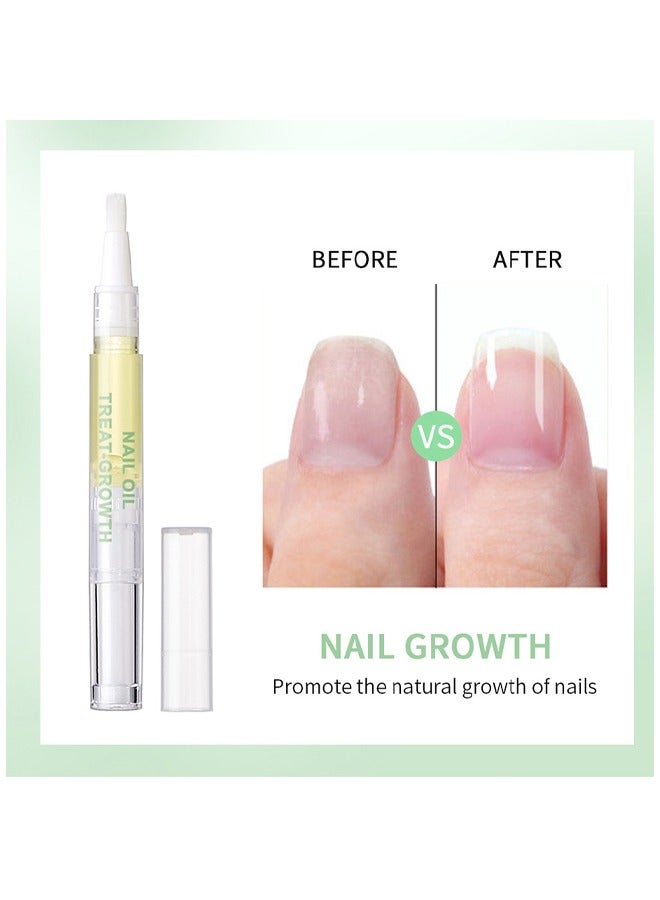 lakerain Nail Oil Treat-Growth，Nail Care Pen Prevent Paronychia Moisturize Strengthen Radiant Nails Fingernail Edge Manicures Nourishing Pen Cuticle Oil Nail Strengthener Treat Nails Healthy Nail Pen Oil - Image 4