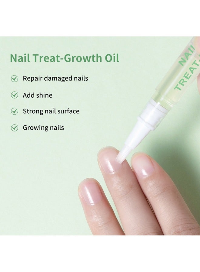 lakerain Nail Oil Treat-Growth，Nail Care Pen Prevent Paronychia Moisturize Strengthen Radiant Nails Fingernail Edge Manicures Nourishing Pen Cuticle Oil Nail Strengthener Treat Nails Healthy Nail Pen Oil - Image 5
