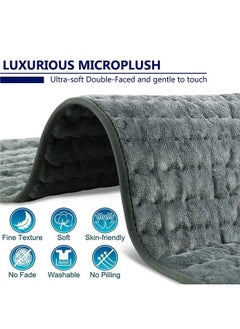 Fanski Heating Pad, Electric Heat Pad for Back Pain and Cramps Relief, Machine Washable 12" x 24"  - Image 3