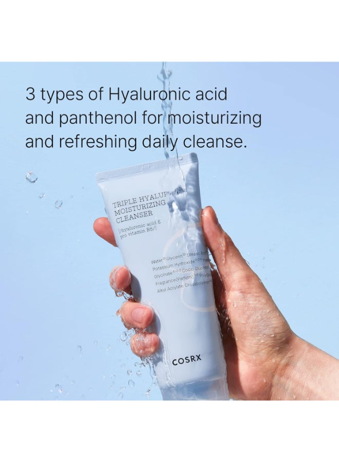 COSRX Triple Hyaluronic Moisturizing Cleanser 150Ml 150ml - Image 3