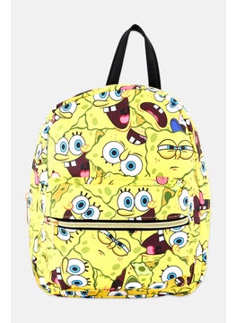 nickelodeon Kids Boy Sponge Bob Square Pants Mini Backpack 26 H x 27 L x 10 W cm, Yellow Combo  - Image 1