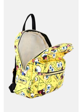 nickelodeon Kids Boy Sponge Bob Square Pants Mini Backpack 26 H x 27 L x 10 W cm, Yellow Combo  - Image 3