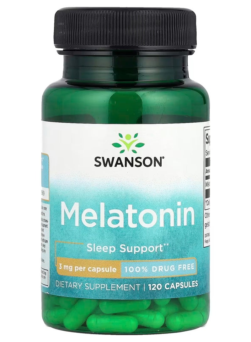 سوانسون ميلاتونين  3 ملجم  120 كبسولة - Image 1