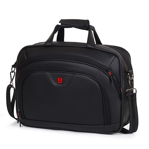 HOT SHOT EXECUTIVE_2003|LEATHER MESSANGER BAG|LAPTOP MESSANGER BAG|LAPTOP SLING BAG|OFFICE BAG|EXPANDABLE DESIGN|15.6 INCH|WATER RESISTANT |25 L LAPTOP BAG FOR MEN & WOMEN - Image 1