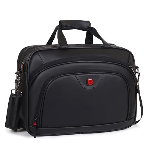 HOT SHOT EXECUTIVE_2003|LEATHER MESSANGER BAG|LAPTOP MESSANGER BAG|LAPTOP SLING BAG|OFFICE BAG|EXPANDABLE DESIGN|15.6 INCH|WATER RESISTANT |25 L LAPTOP BAG FOR MEN & WOMEN - Image 4
