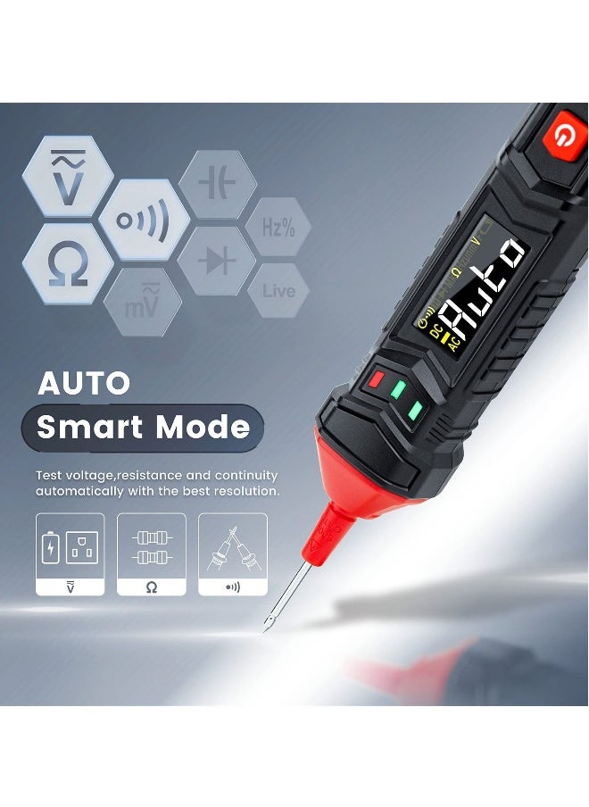 Generic Pen Type Voltage Tester Electrical Multimeter, 0.8V-600V AC DC, Live Wire Test, Capacitance, Resistance, Continuity, Diode, Professional Electrical Tester  - Image 2