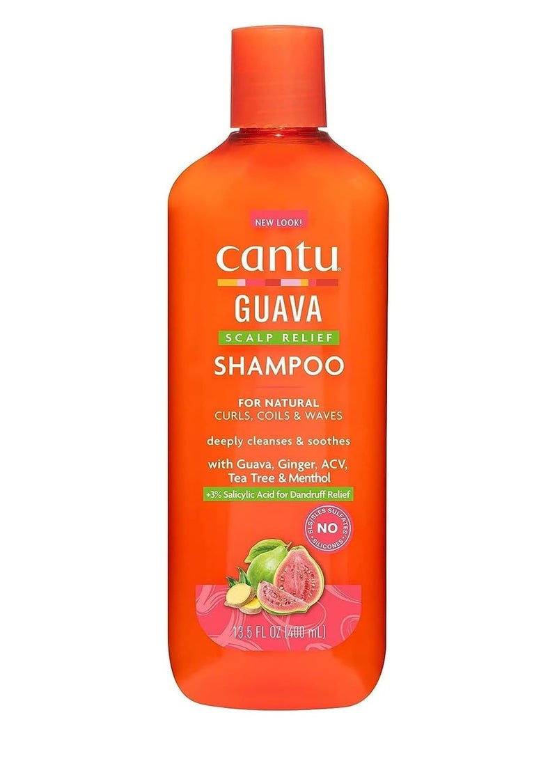 CANTO - Cantu Guava & Ginger Anti Dandruff Shampoo - 400ml - Image 1