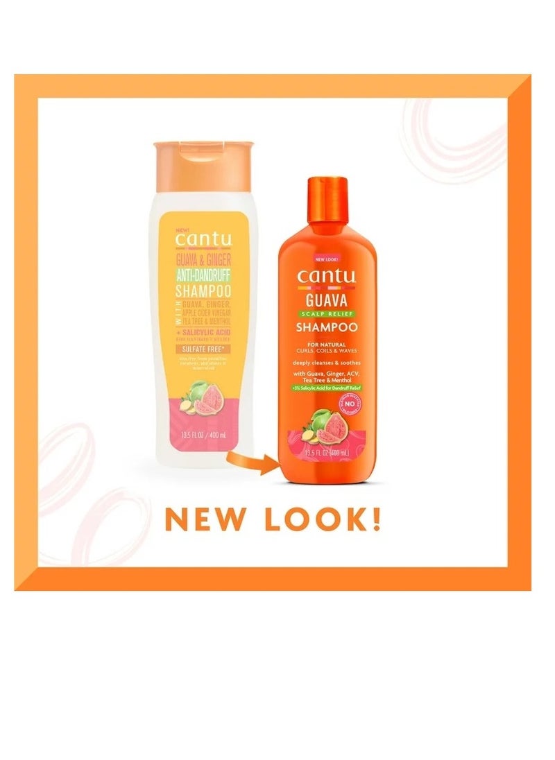CANTO - Cantu Guava & Ginger Anti Dandruff Shampoo - 400ml - Image 1