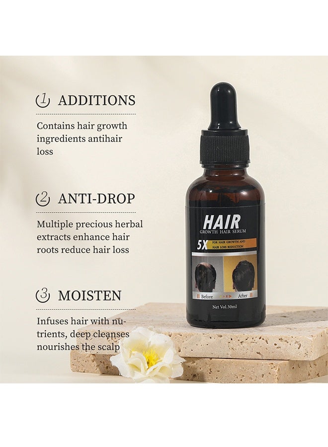 MOIKA Growth Hair Serum for Men and Women, Hair Regrowth Treatment for Scalp Hair Loss Hair Thinning, Natural Hair Growth for Thicker Longer Fuller Healthier Hair 30ml - Image 4