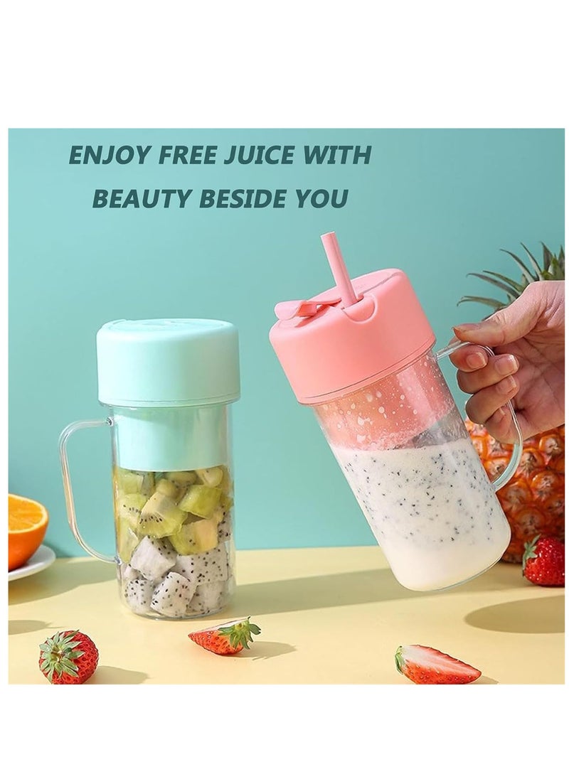 Generic - Stainless Steel Fruit Juicer Cup Extractor Blender Juice Maker Machine Portable Juicer With Straw - Image 1