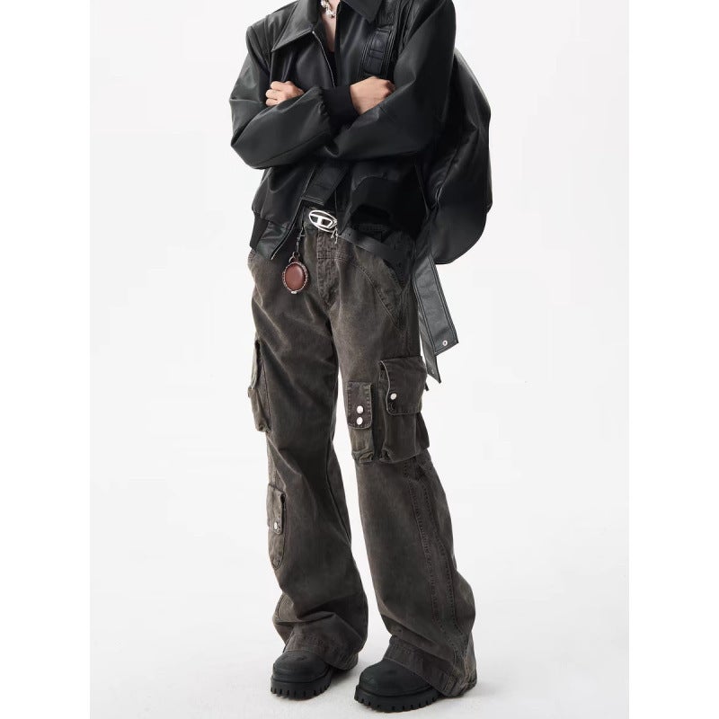 Unisex Classic Denim Jeans Loose Fit Daily Outdoor Wear - Image 1