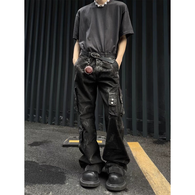 Unisex Classic Denim Jeans Loose Fit Daily Outdoor Wear - Image 2