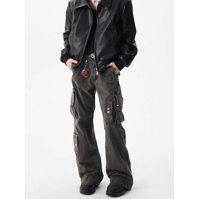 Unisex Classic Denim Jeans Loose Fit Daily Outdoor Wear - Image 3