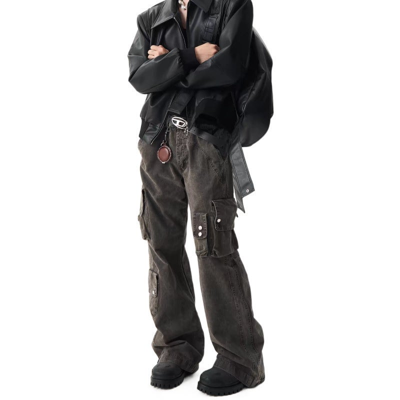 Unisex Classic Denim Jeans Loose Fit Daily Outdoor Wear - Image 5