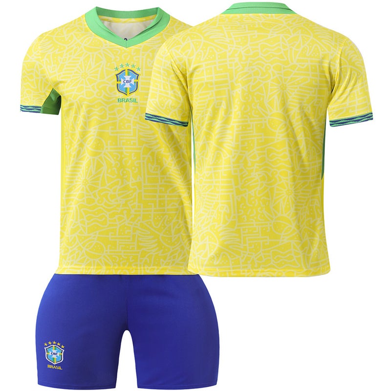 Generic Brazil Soccer Jersey Neymar No.10 Adult Kids Kit Unnumbered blank version 