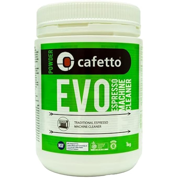 CAFETTO Evo Organic Espresso Machine Cleaner Powder Cleaner For Traditional Espresso Machine 500 Grams Jar - Image 1