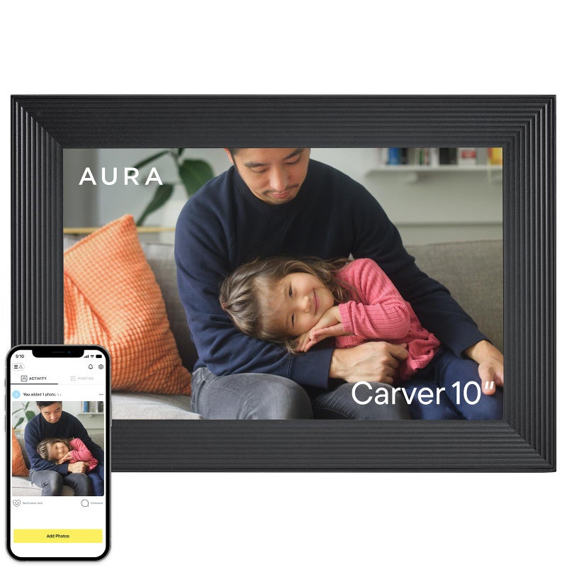 Aura 10" Digital Picture Frame | Unlimited photo and video sharing with no subscription or fees, quick and easy setup over WiFi - Image 1