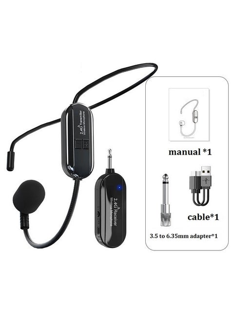2.4G Wireless Microphone Portable Voice Amplifier for Teachers/Tour Guides/Coaches Metting/Yoga/Fitness