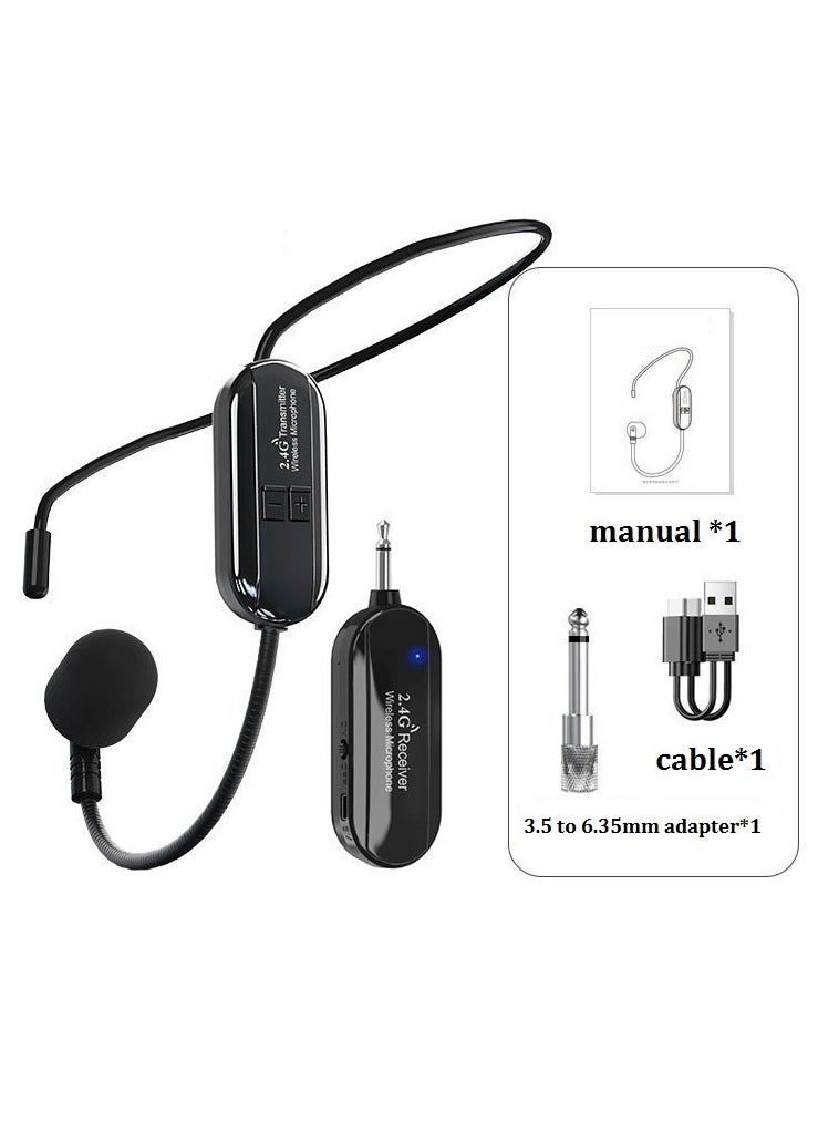 2.4G Wireless Microphone Portable Voice Amplifier for Teachers/Tour Guides/Coaches Metting/Yoga/Fitness