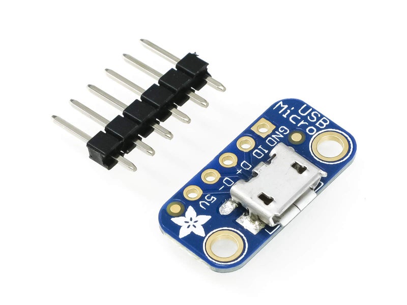 Adafruit لوحة تفكيك USB Micro-B من Adafruit [ADA1833] - Image 1