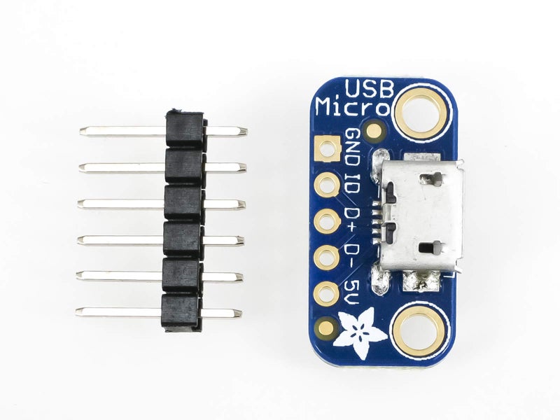 Adafruit لوحة تفكيك USB Micro-B من Adafruit [ADA1833] - Image 2