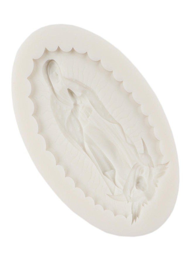 QDMOLDS قوالب سيليكون QDMOLDS على شكل آلهة يونانية، قالب مادونا لتزيين الكيك والحلوى والشوكولاتة والكب كيك، طين بوليمر، عجينة سكر. - Image 5