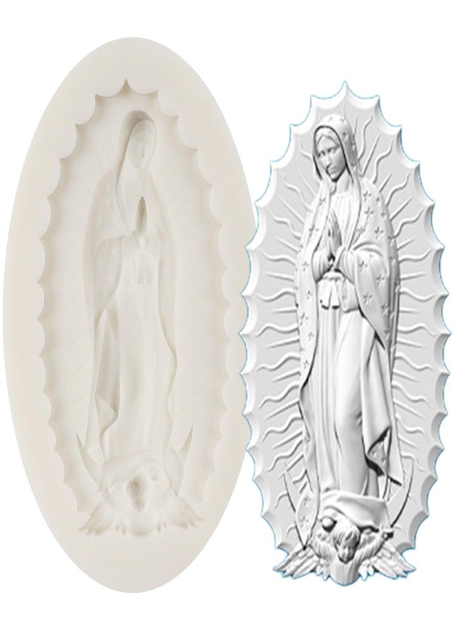 QDMOLDS قوالب سيليكون QDMOLDS على شكل آلهة يونانية، قالب مادونا لتزيين الكيك والحلوى والشوكولاتة والكب كيك، طين بوليمر، عجينة سكر. - Image 1