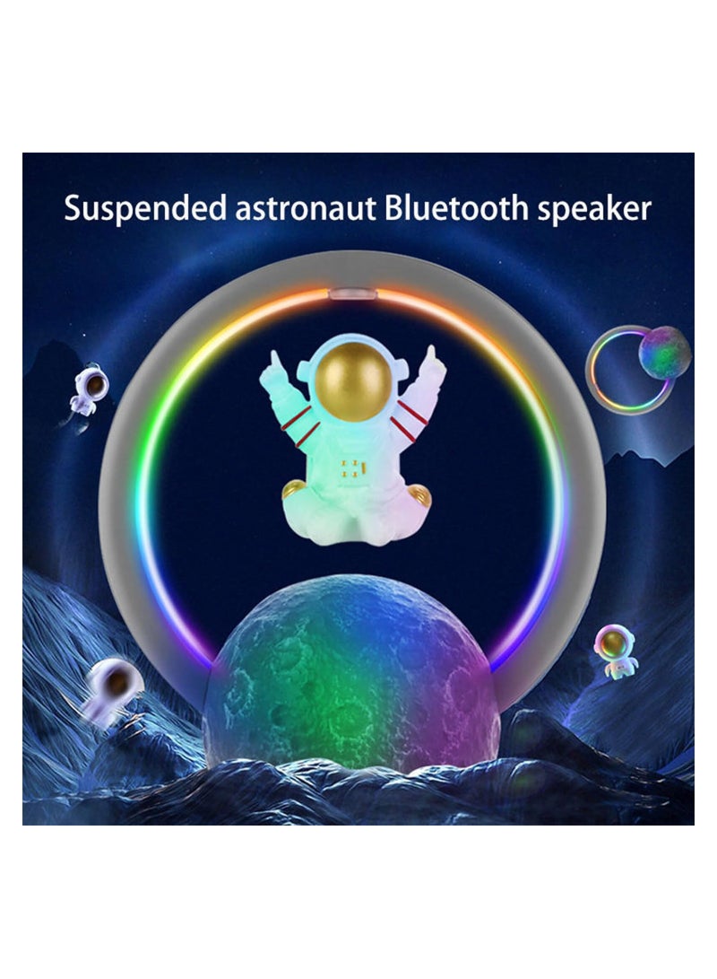 SOLARAE Magnetic Levitating Speaker Bluetooth 5.0, 360 Degree Rotation, 7 Colors, Wireless Floating Cool Tech Gadgets, 1200mah Rechargeable Lithium Battery, Faster Transmission, for Home Office Decor(1 Pack) - Image 4