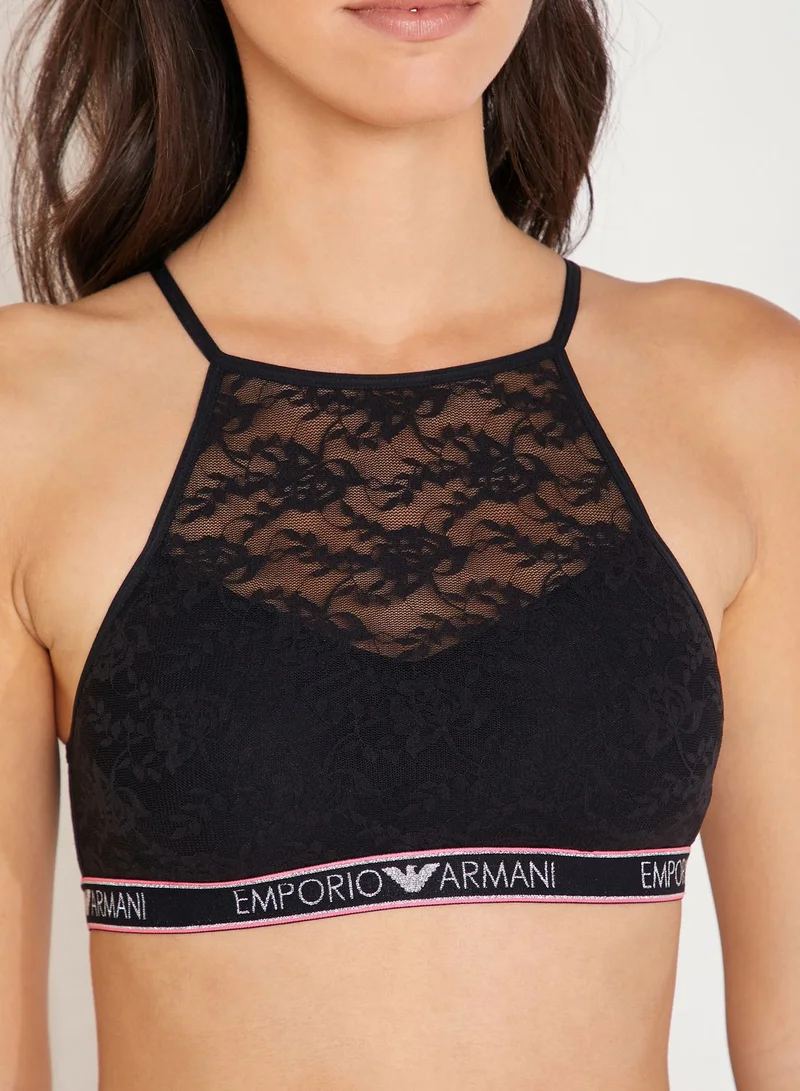 EMPORIO ARMANI Lace Detail Sports Bra