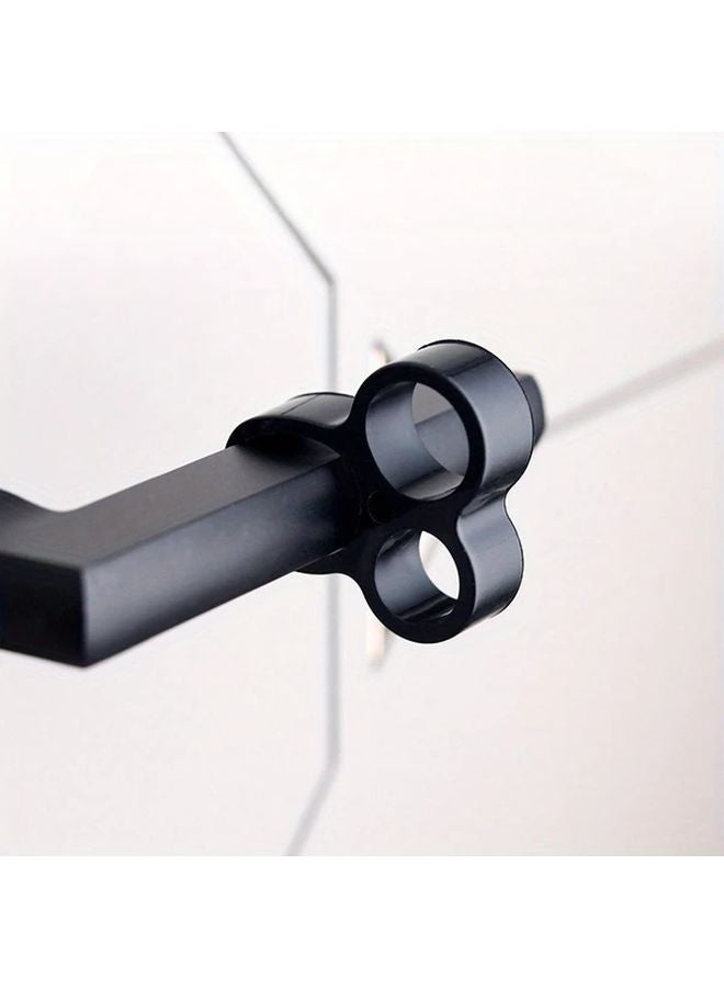 2pcs Gray Door Handle Bumper Anti Collision Noise Reduction Protection Wall Mounted - Image 5