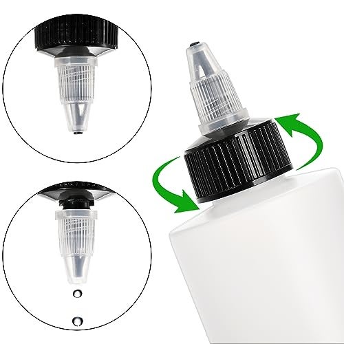 Bekith 16 Pack 8oz Plastic Squeeze Bottles with Twist Top Caps, Empty Dispensing Bottles for Cookie Decorating, Sauces, Condiments, Arts and Crafts - Image 5