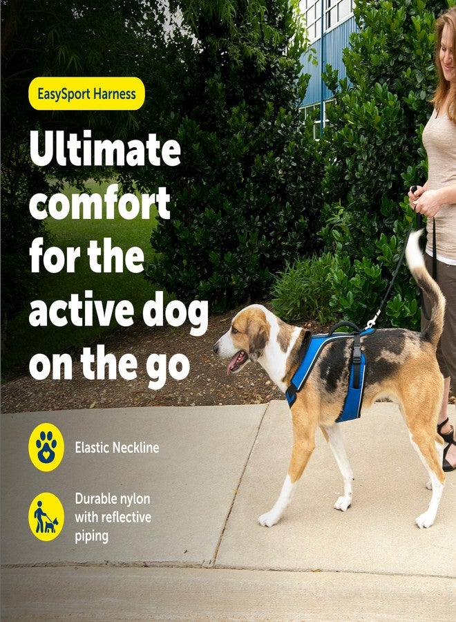 بيت سيف سرج PetSafe EasySport للكلاب، قابل للتعديل، مبطن، مزود بمقبض تحكم وحواف عاكسة، مقاس صغير جدًا، أزرق - Image 2