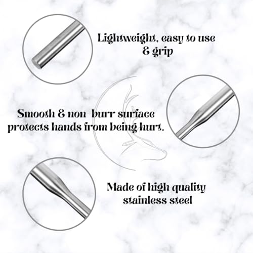 The Cook House - Stainless Steel Smooth Non-Stick and Lightweight Dough Roller/Rolling Pins/Belan | Chapati Roti Roller Rolling Pin - Silver (Size 3) - Image 3