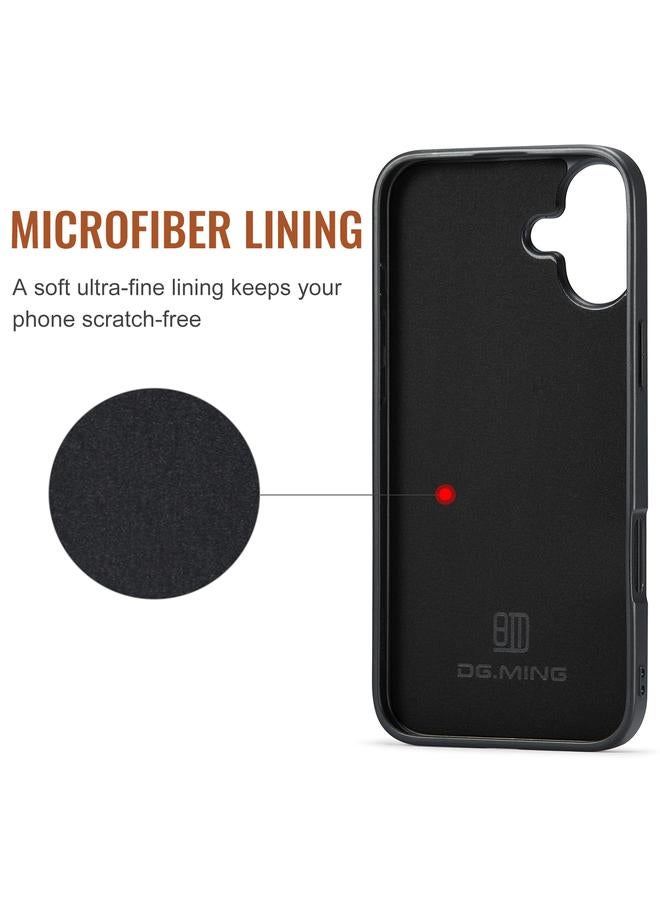 Dg Ming Case For iPhone 16 Plus M2 Series 3-Fold Card Bag Wallet Leather Phone Case - Image 3