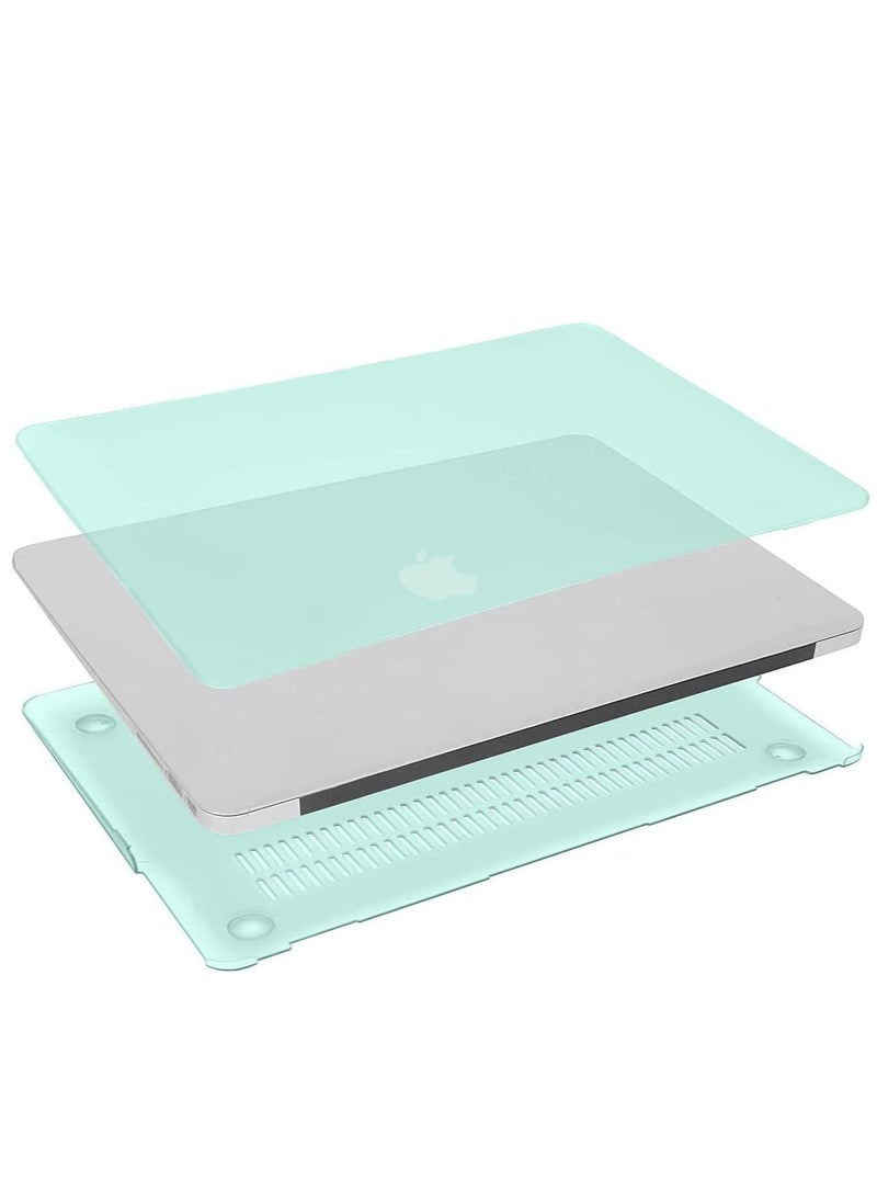 Generic - MacBook Pro 13 Inch Case Cover 2022- 2016 Release A2338 M1 A2289 A2251 A2159 A1989 A1706 A1708 Touch Bar Plastic Hard Shell   Case And Screen Protector 13 Inch Color Mint Green - Image 1