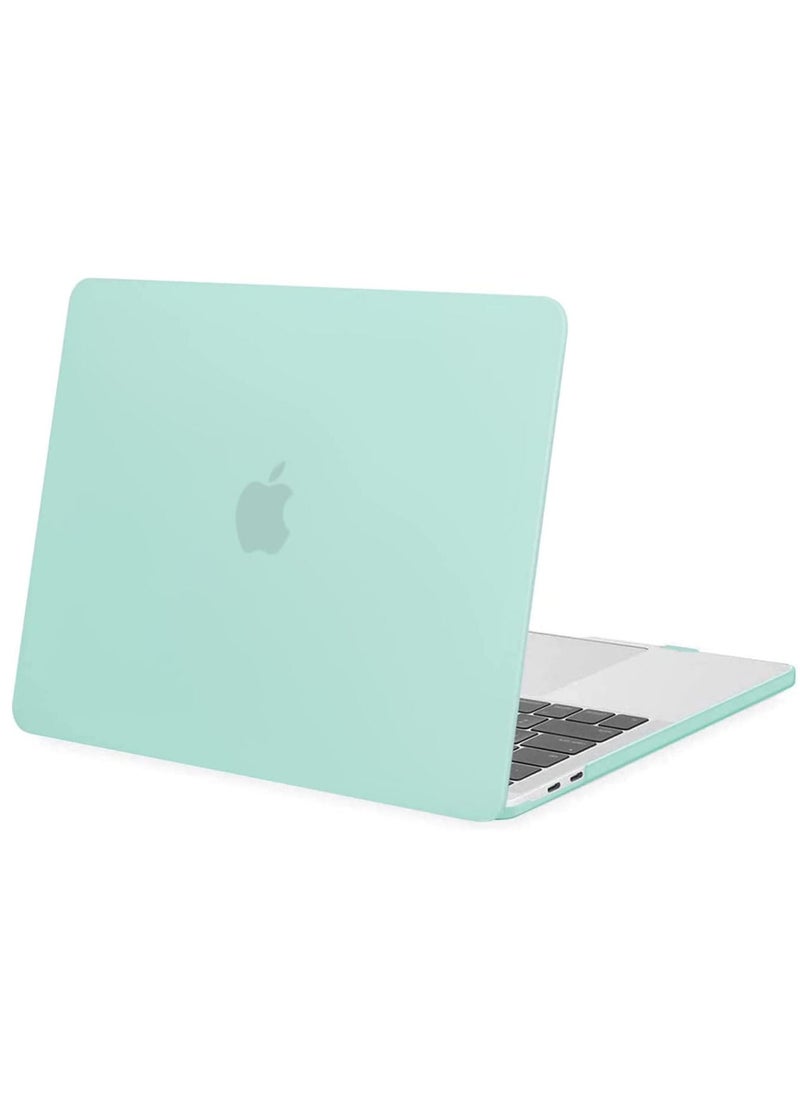 Generic - MacBook Pro 13 Inch Case Cover 2022- 2016 Release A2338 M1 A2289 A2251 A2159 A1989 A1706 A1708 Touch Bar Plastic Hard Shell   Case And Screen Protector 13 Inch Color Mint Green - Image 1