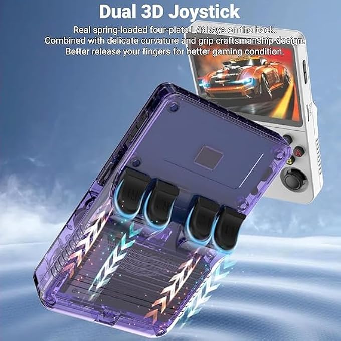 R36S GAME CONSOLE 3.5 INCH PORTABLE RETRO GAME CONSOLE BUILT-IN 15000+ GAMES OPEN SOURCE LINUX SYSTEM WITH 64GB MEMORY CARD VIDEO GAMES CONSOLE TOYS AND GAMES IPS SCREEN - Image 3