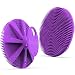 BEAUTAIL Silicone Body Scrubber BEAUTAIL Shower Bath Scrubber More Hygienic Than Traditional Loofah Lather Nicely Long Lasting Gentle Exfoliating Brush for Women Men Baby Sensitive Skin 1 Pack Purple - Image 2