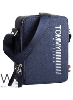Tommy Hilfiger Plus Tommy Hilfiger Leather Crossbody Messenger Blue Bag For Men  - Image 4