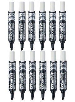 Pentel Pentel MWL6-A Maxiflo White Board Marker Set Of 12, Black  - Image 2