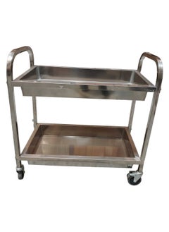 LACOT GENERAL TRADING LLC Two Layers Trolley And Food Cart With Wheels  - Image 2