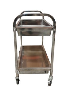 LACOT GENERAL TRADING LLC Two Layers Trolley And Food Cart With Wheels  - Image 3