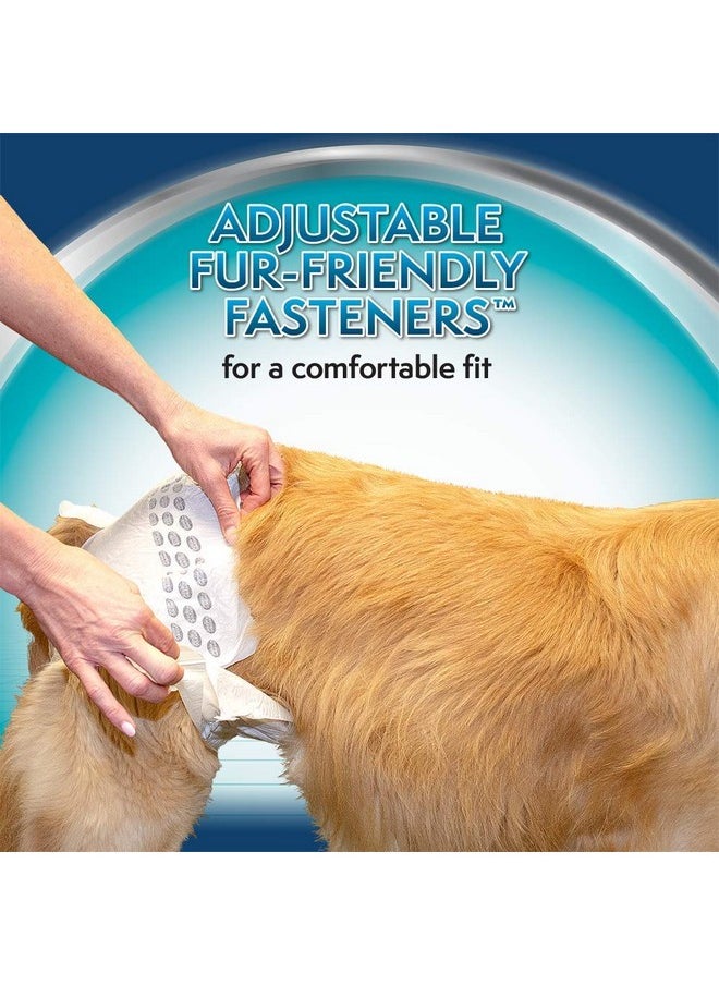 Simple Solution Disposable Dog Diapers For Female Dogs | Super Absorbent LeakProof Fit | Large | 12 Count (Pack Of 1)  - Image 4