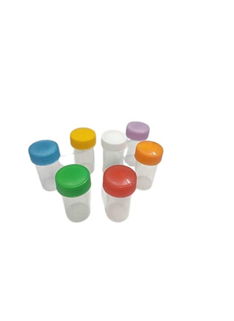 Homeo 3 Dram Empty Homeopathy Plastic Bottle, Multicolor Clear For Regular Use Leak Proof Pack Of 144 Clear (15 Ml)