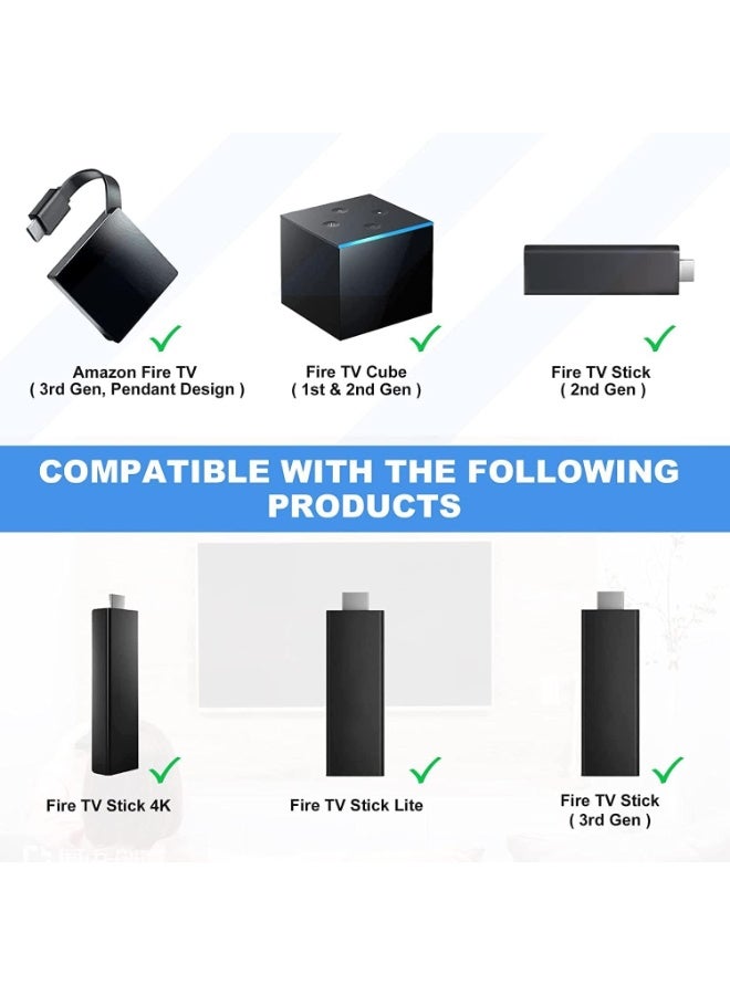 Arabest Replacement 3rd-Gen Voice Remote Control for Fire TV Stick Max Sub L5B83H L5B83G - 2nd-Gen Voice Remote - Image 5