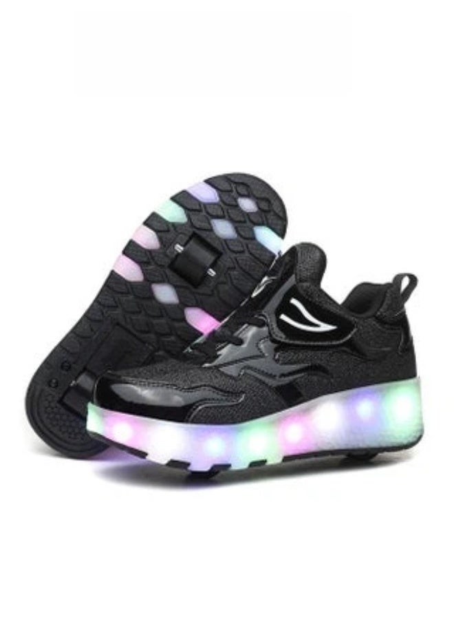 POWER LED Light-Up Ice Skates, Detachable Wheels, Rechargeable Light-Up Sports Shoes, Suitable for Children and Adults, Smooth PU Sole, Safe and Fun Outdoor Skating Toy - Image 5