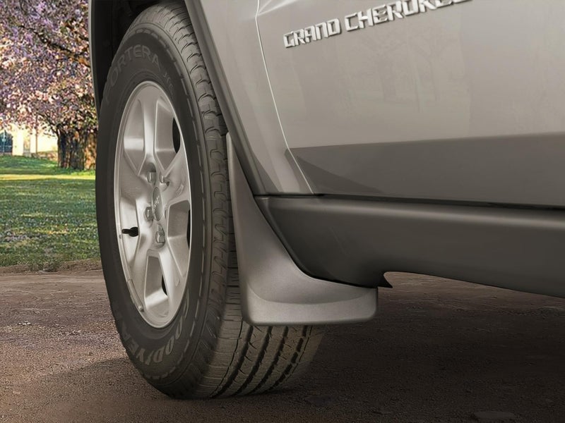 WeatherTech حراس الطين WeatherTech مخصص بدون حفر لسيارات Suburban وTahoe وYukon XL وYukon (خطوات قابلة للسحب كهربائياً) - مجموعة أمامية وخلفية، سوداء - Image 2