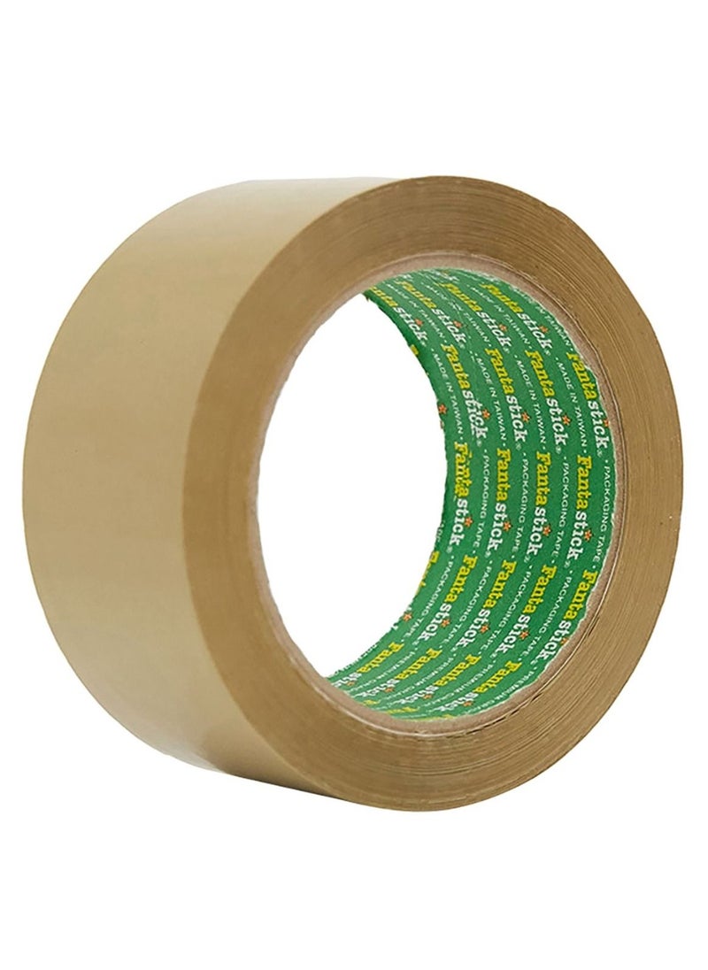 Fantastick 6-Piece Brown Two Inch Wide Packaging Tape 100 Yards Length  - Image 2