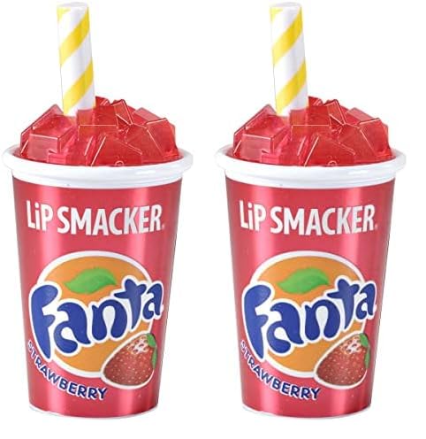 Lip Smacker Coca Cola Collection lip balm for kids  Strawberry Fanta Strawberry beverage cup Pack of 2